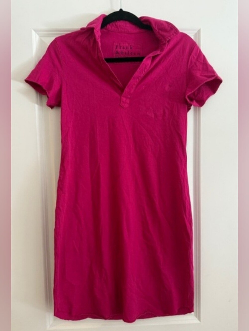 Frank & Eileen Lauren Heritage 100% Cotton Pink Polo Shirt Dress (defect)